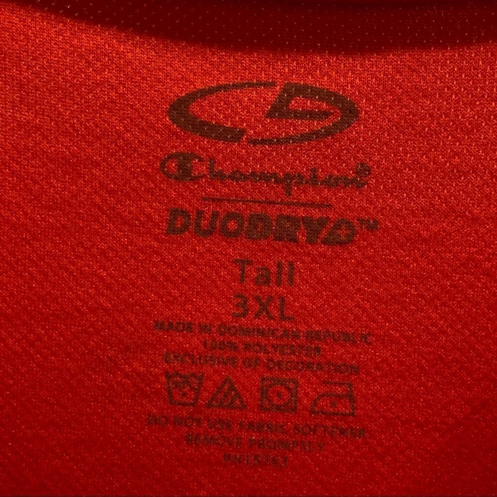 Champion Red Men’s Shirt 3XL Tall - Picture 4 of 6